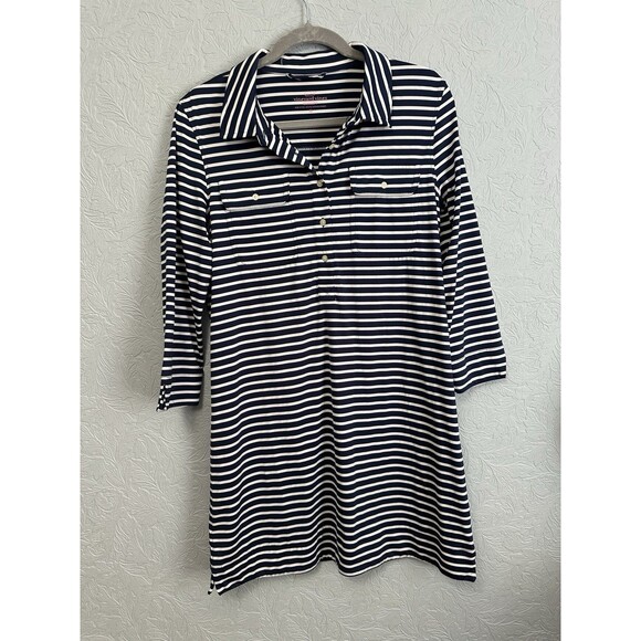 Vineyard Vines Sz Medium Sankaty Margot Shirt Dress AD88 - Picture 1 of 5